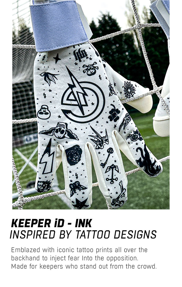 Keeper iD INK Tattoo goalkeeper gloves