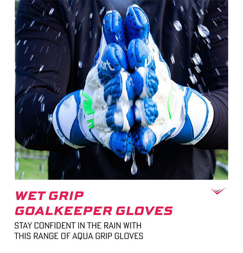 Wet Grip wet weather goalkeeper gloves for rain