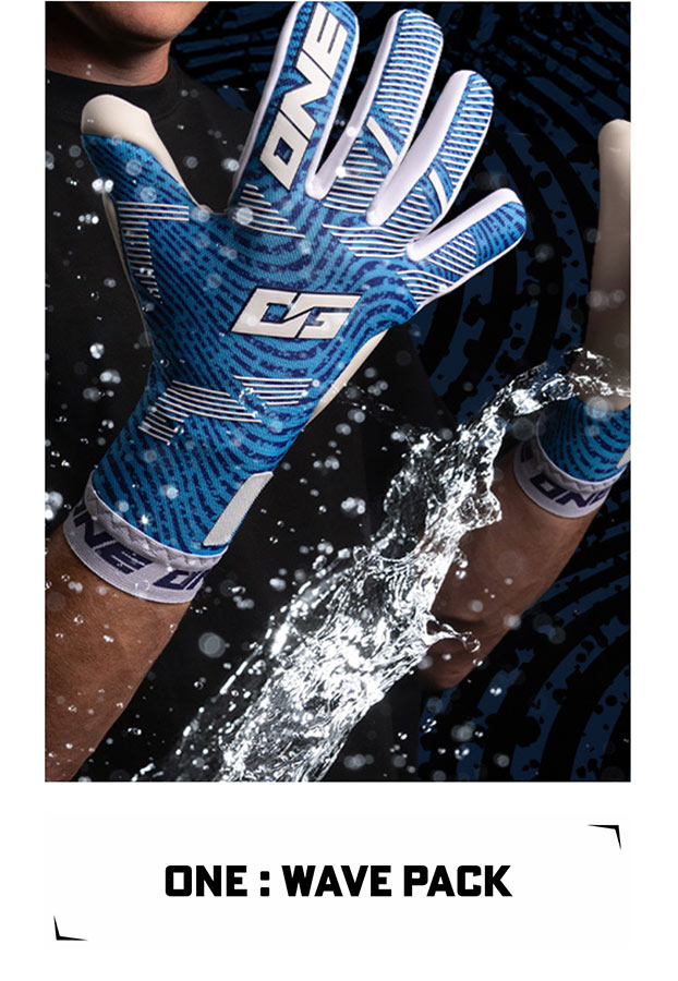 ONE OG1 Wave NGT Cyclone Aqua Goalkeeper Gloves