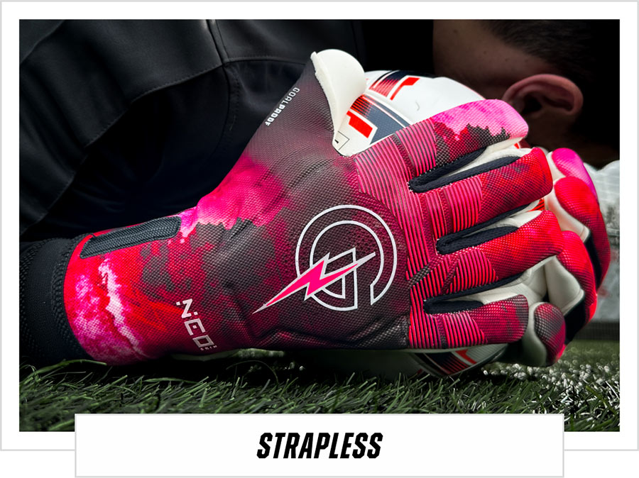 strapless goalkeeper gloves slip on goalkeeping gloves