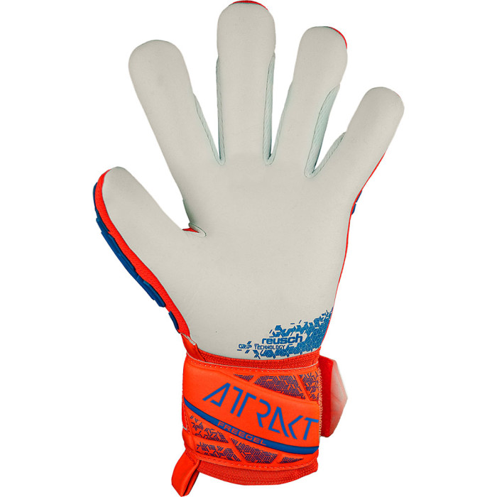  54702352210 Reusch Attrakt Freegel Silver Goalkeeper Gloves Orange 