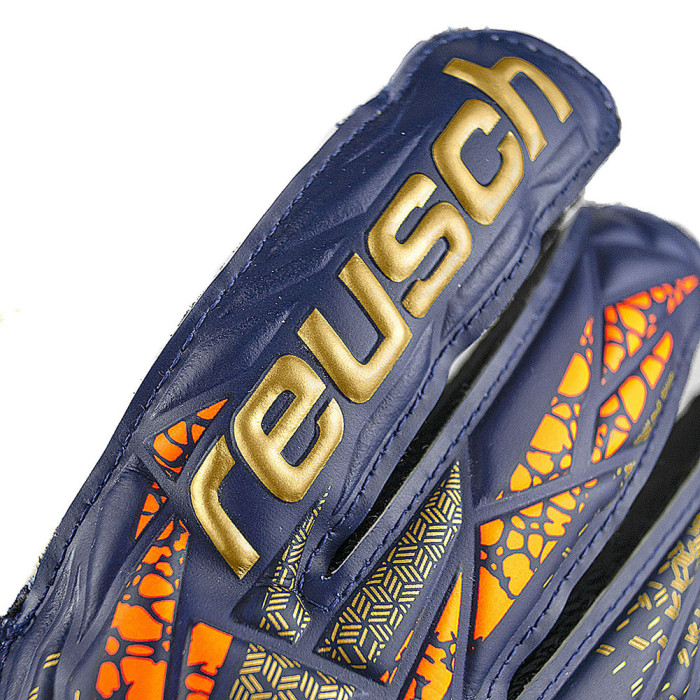  54708154410 Reusch Attrakt Grip Goalkeeper Gloves Blue/Gold 