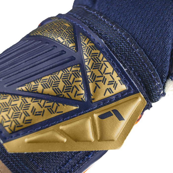  54708154410 Reusch Attrakt Grip Goalkeeper Gloves Blue/Gold 