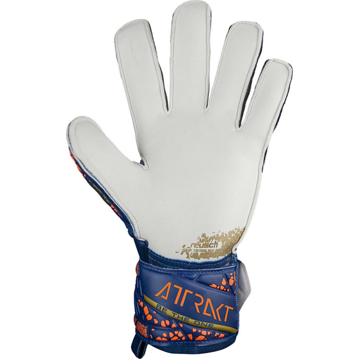  54708154410 Reusch Attrakt Grip Goalkeeper Gloves Blue/Gold 