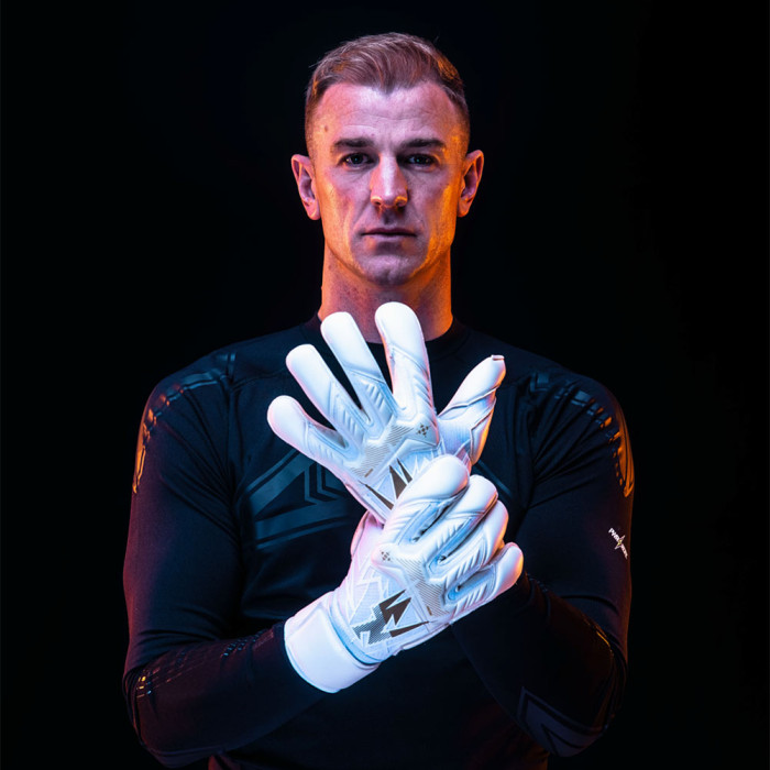 JHV324 Kaliaaer Joe Hart JHPro 1.3 Gold Goalkeeper Gloves White/Gold