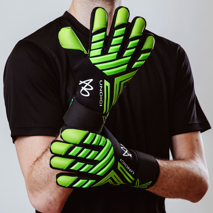  AB158 AB1 SHOCK-ZONE Pro Goalkeeper Gloves black/fluogreen 