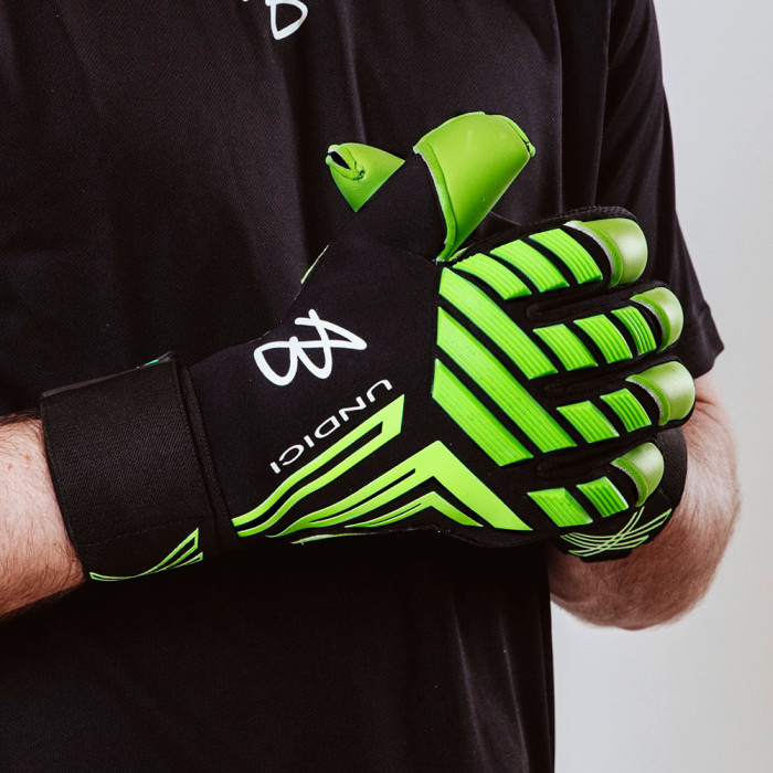  AB158 AB1 SHOCK-ZONE Pro Goalkeeper Gloves black/fluogreen 