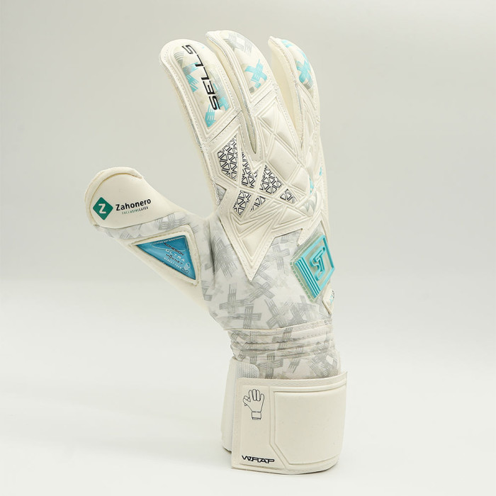 SGP202303G SELLS Wrap Aqua Pure Goalkeeper Gloves White 