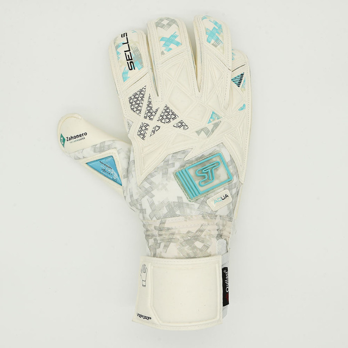 SGP202303G SELLS Wrap Aqua Pure Goalkeeper Gloves White 