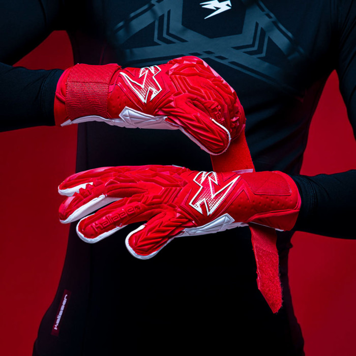 PPRO0224 Kaliaaer PWR Pro Attack Junior Goalkeeper Gloves red 