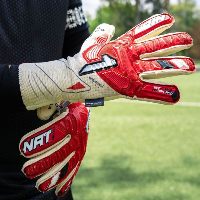  NKPP140 Rinat NKAM PRO Onana Goalkeeper Gloves Red/White 