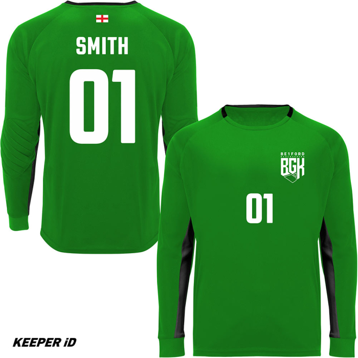 0413-22602 Keeper iD Padded Goalkeeper Jersey Green/Black