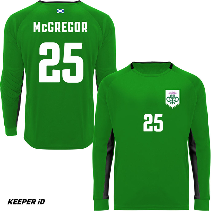 0413-22602 Keeper iD Padded Goalkeeper Jersey Green/Black