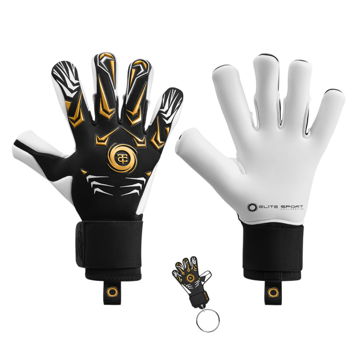 ELLTD Elite COURTOIS LIMITED EDITION Goalkeeper Gloves black - met gol