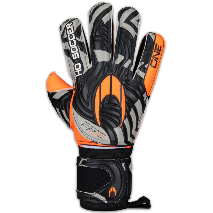 520423 HO Soccer One Protek Flat Goalkeeper Gloves Orange