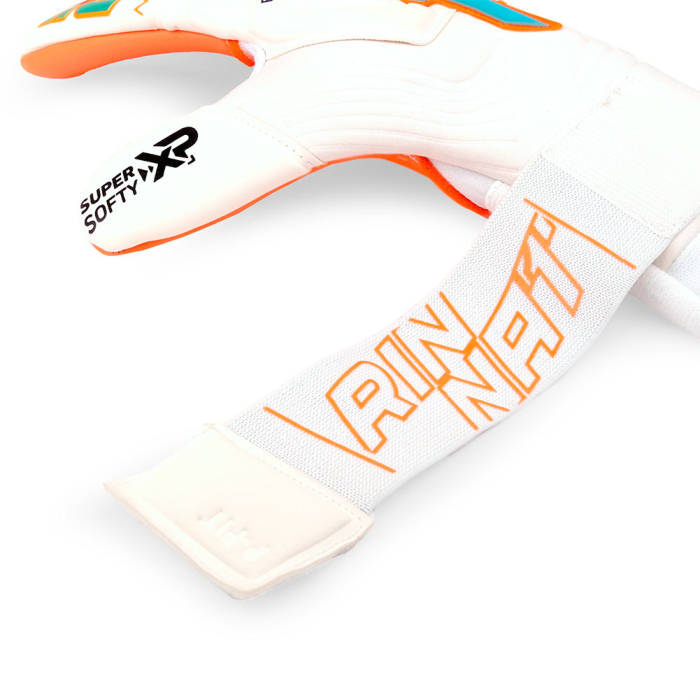 Rinat NKAM PRIME Onana Junior Goalkeeper Gloves White/Orange/Aqua