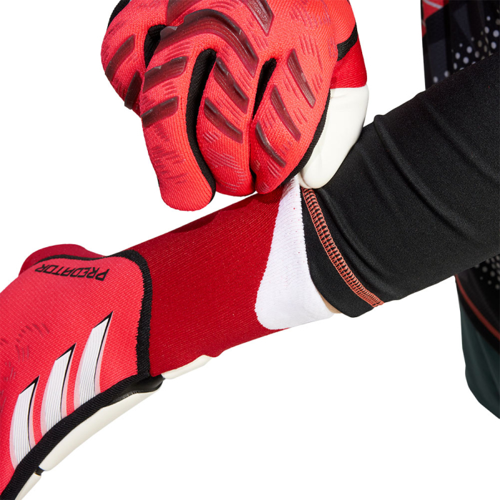 adidas Predator 25 Pro Promo Junior Goalkeeper Gloves Lucid Red / Pure