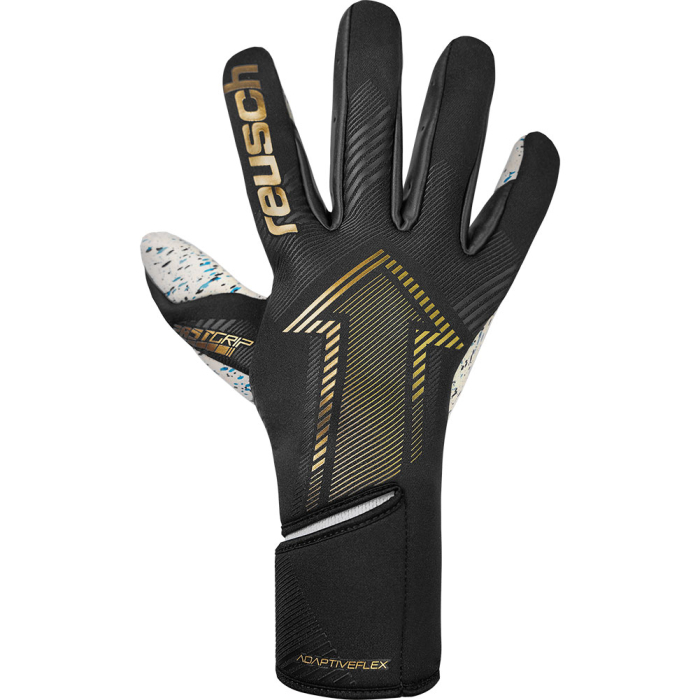 55709007707 Reusch Fastgrip Fusion Goalkeeper Gloves black/metallic go