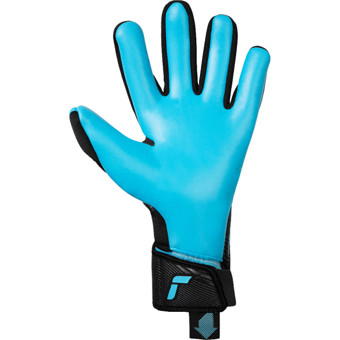 55704007736 Reusch Fastgrip Aqua Goalkeeper Gloves Black/Blue