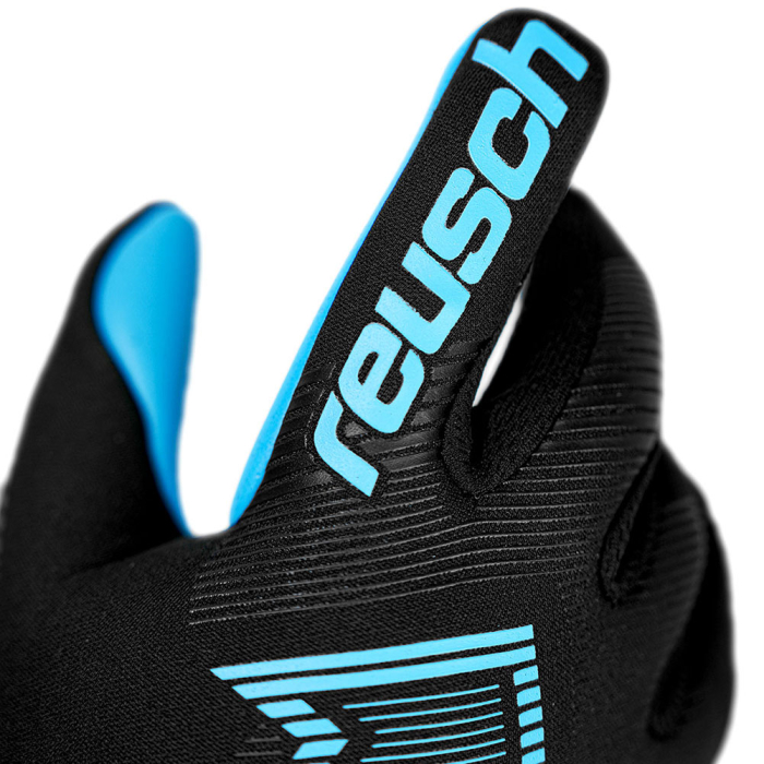 55724007736 Reusch Fastgrip Aqua Junior Goalkeeper Gloves Black/Blue