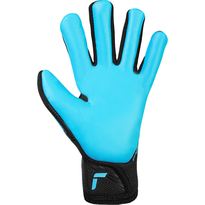 55724007736 Reusch Fastgrip Aqua Junior Goalkeeper Gloves Black/Blue