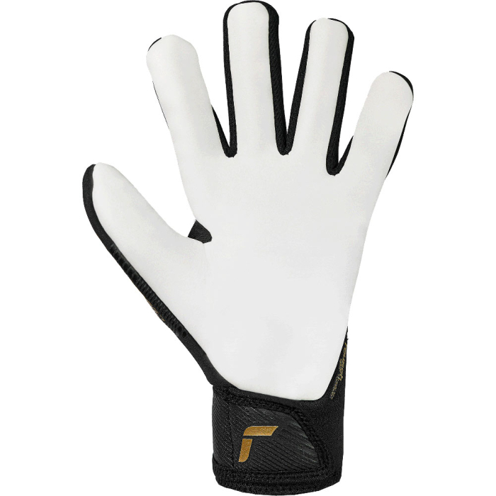 55721007707 Reusch Fastgrip Gold Junior Goalkeeper Gloves black - met 