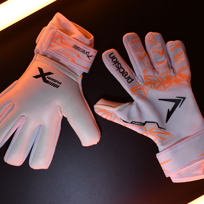  PRG162 Precision Fusion X Pro Lite Giga Goalkeeper Gloves white