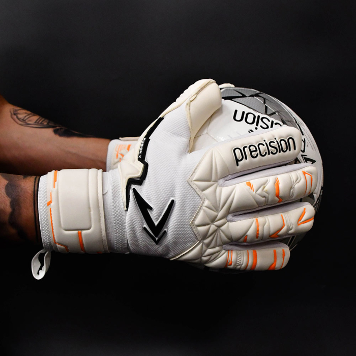 Precision Fusion X Pro Negative Contact Duo Goalkeeper Gloves White