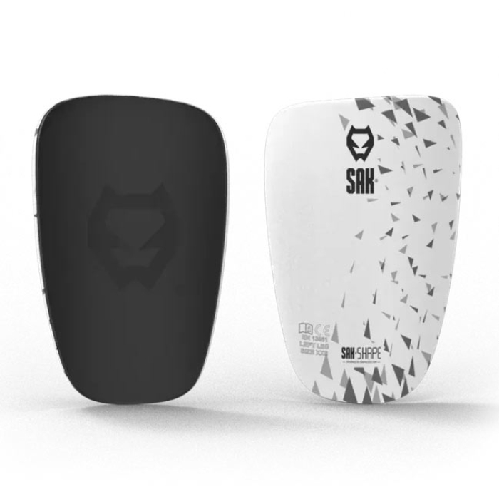 SAK1294 SAK SHAPE CAPTURE Shin Guards (White/Black)