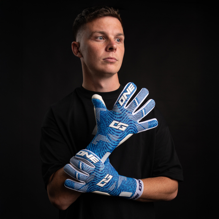 OG1-OCEAN ONE OG1 Wave Negative Goalkeeper Gloves Ocean Blue Wave Pack