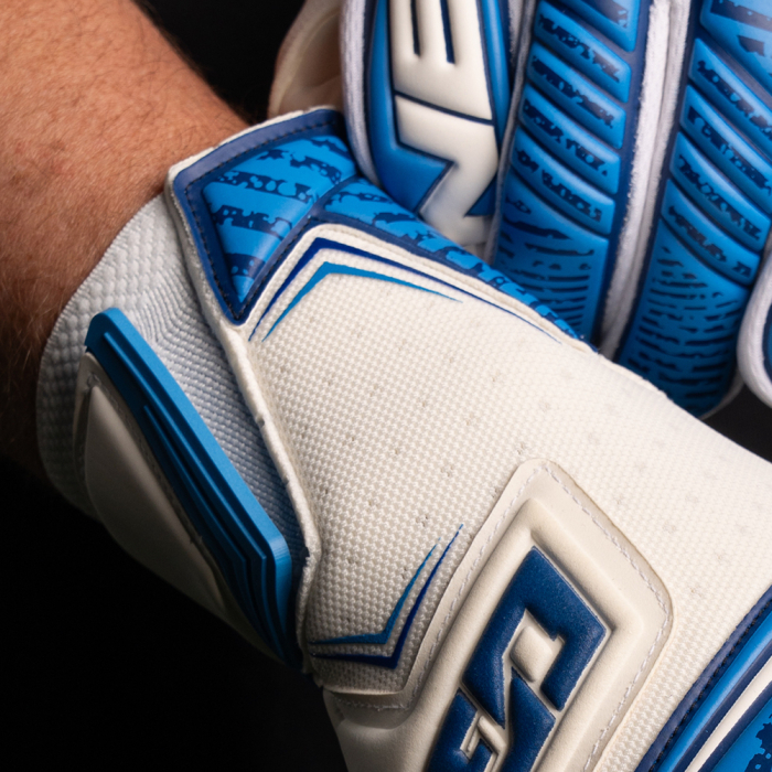 ONE NXT Pro Wave Negative Goalkeeper Gloves White/Aqua Blue Wave Pack