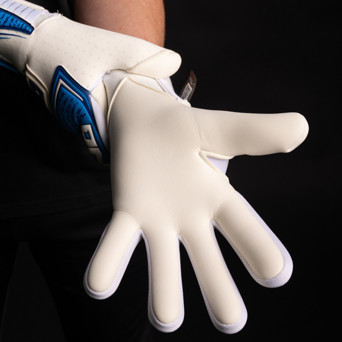 ONE NXT Pro Wave Negative Junior Goalkeeper Gloves White/Aqua Blue Wav