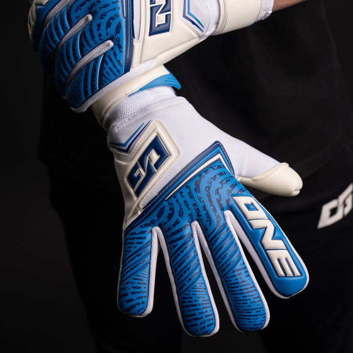 ONE NXT Advance Wave Neg Finger Protection Junior Goalkeeper Gloves Wh