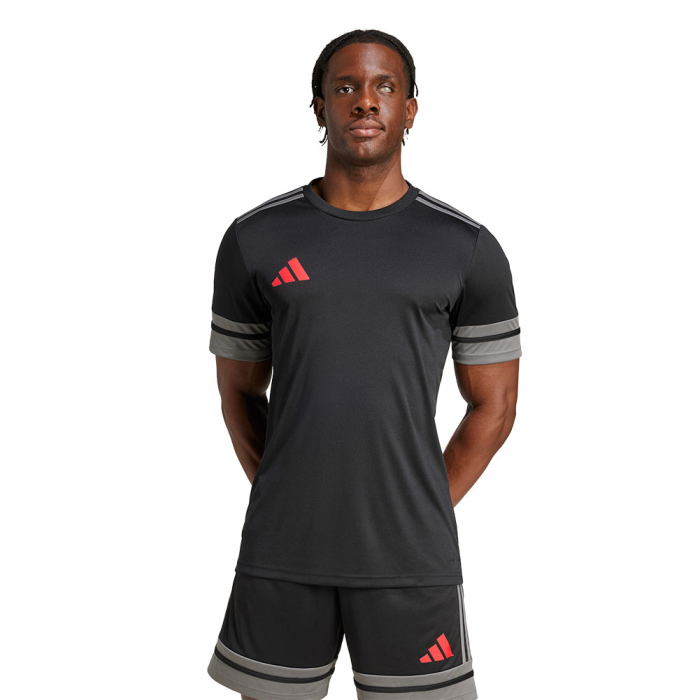 JN4450 adidas Squadra 25 SS GK Jersey Black / Grey / Ruby