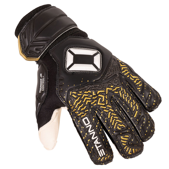 Stanno Thunder Finger Protection VI Junior Goalkeeper Gloves Black/Gol