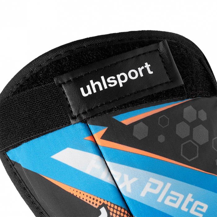 100681201 UHLSPORT FLEX PLATE Shin Guards Black/Fluo/Cyan