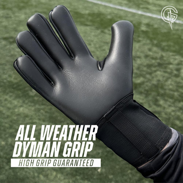 Keeper iD Goalproof Aero Lite Goalkeeper Gloves jet black / steel grey