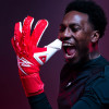 PPRO0224 Kaliaaer PWR Pro Attack Junior Goalkeeper Gloves red 