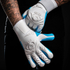 EL4NAQ Elite NEO REVOLUTION II AQUA Goalkeeper Gloves white/aqua blue