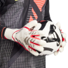 JM8344 adidas Predator 25 Pro Hybrid Goalkeeper Gloves White / Ruby Re