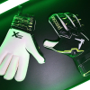 Precision Fusion X Pro Roll Finger Giga Goalkeeper Gloves Black/Fluo