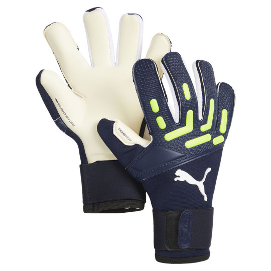 Puma FUTURE Pro Hybrid EDERSON Goalkeeper Gloves Persian Blue-Pro Green ...