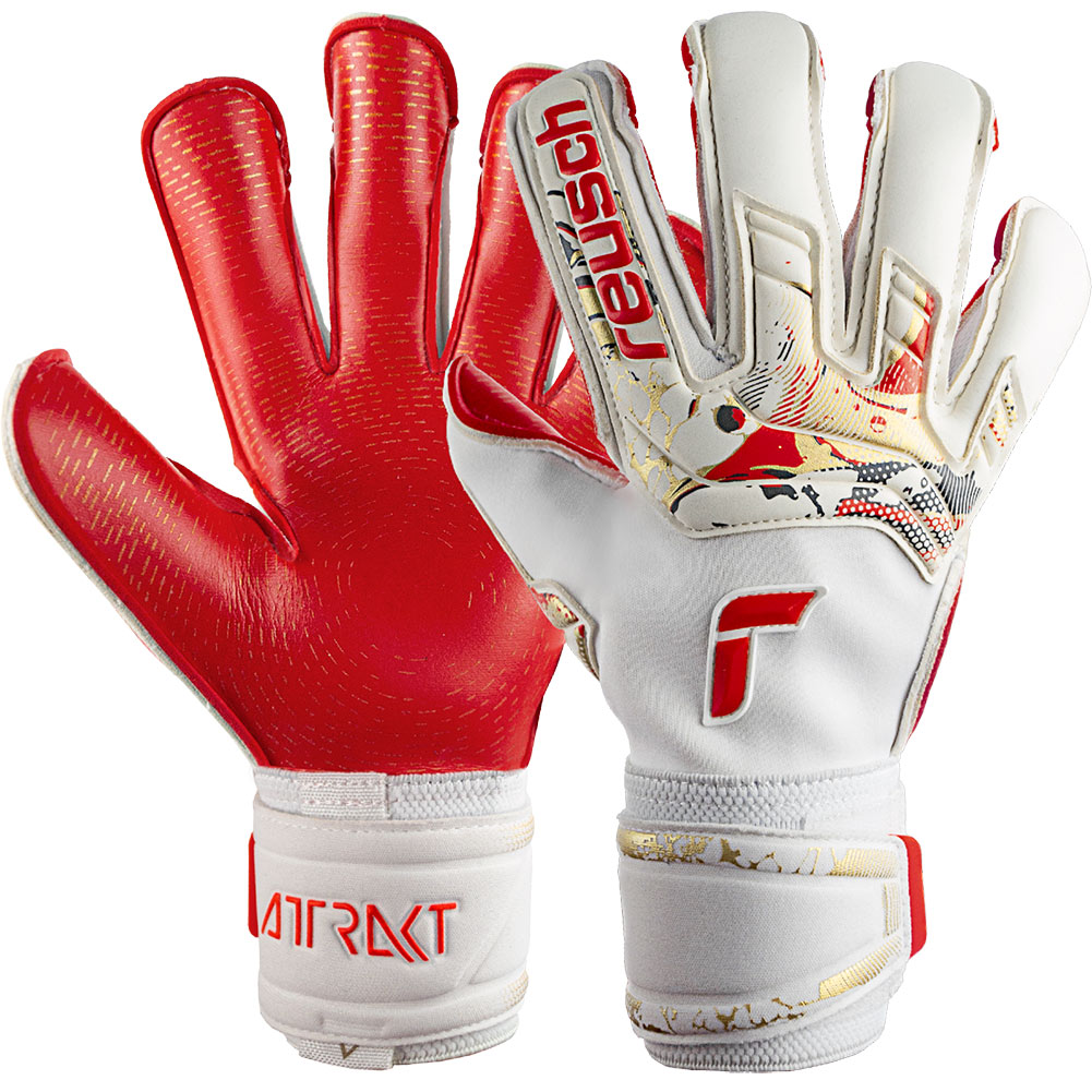 Reusch Goaliator Pro Ortho-Tec Keeper Gloves - Fire Red & White