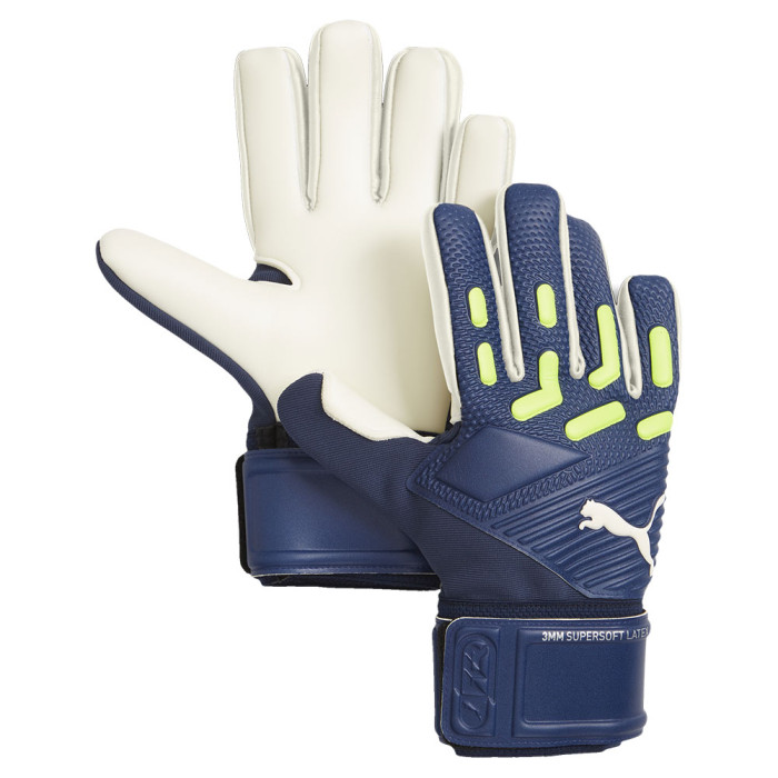  04184405 Puma Gear Up Pack FUTURE Match NC Goalkeeper Gloves Persian Blue-Pro Green