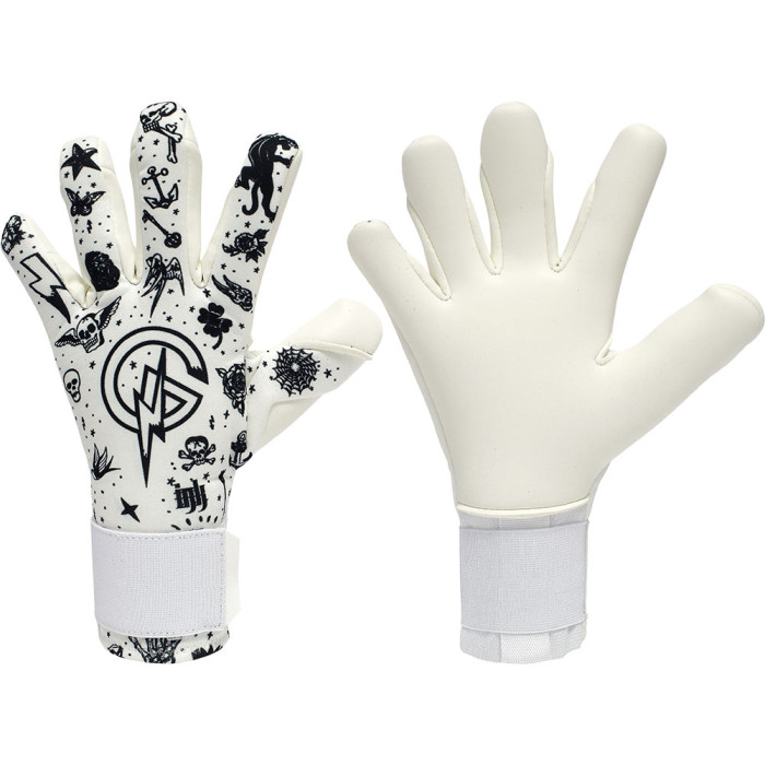 Keeper iD Goalproof INK Junior Goalkeeper Gloves White/Tattoo Navy