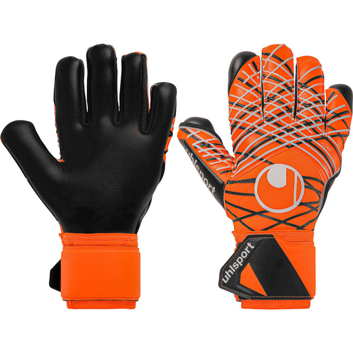 101134201J Uhlsport Prediction Super Resist+ HN Junior Goalkeeper Gloves Orange/Black