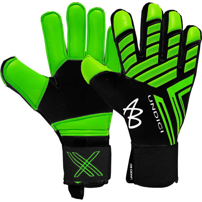 AB158 AB1 SHOCK-ZONE Pro Goalkeeper Gloves black/fluogreen