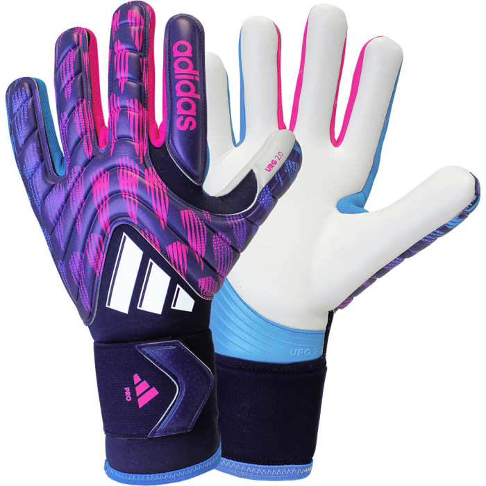 JD9098 adidas COPA Pro Reemergence Goalkeeper Gloves Legend Ink / Neon Pink / Solar blue