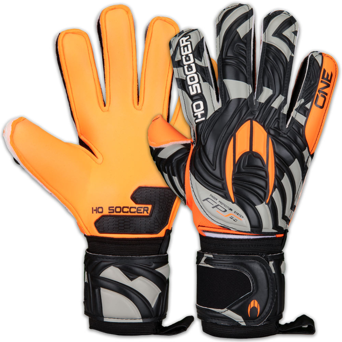 520423 HO Soccer One Protek Flat Goalkeeper Gloves Orange