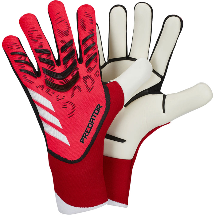 adidas Predator 25 Pro Promo Junior Goalkeeper Gloves Lucid Red / Pure Ruby